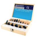Kit De Brocas Router 15 Piezas Estuche De Madera Toolcraft