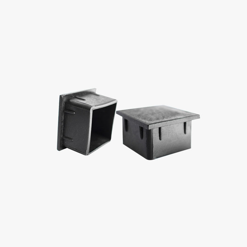 REGATÓN 40 x 40 MM CUADRADO INTERIOR NEGRO PACK 4 UNI