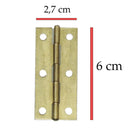 Bisagras Con Tornillo Bronceada 2 1/2'' Pack 24 Uni Mohican