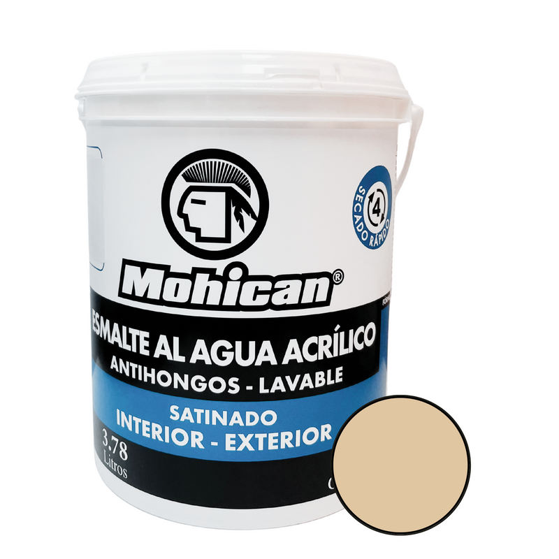 ESMALTE AL AGUA ANTIHONGOS SATINADO 1 GALON COLORES