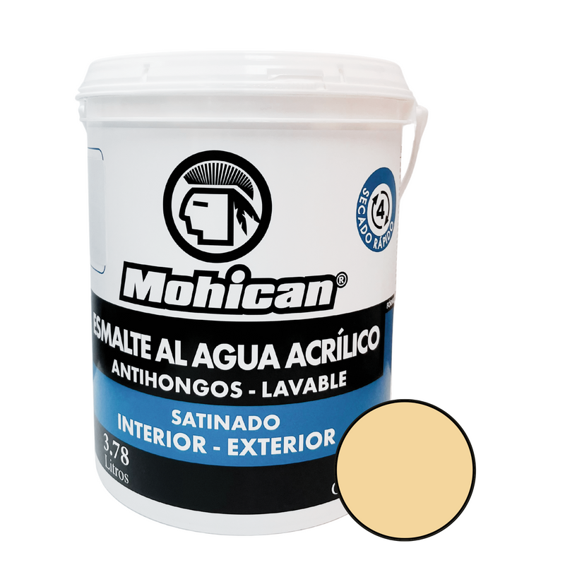 ESMALTE AL AGUA ANTIHONGOS SATINADO 1 GALON COLORES