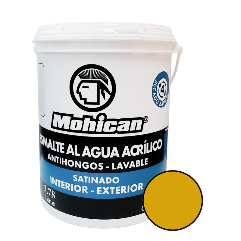 ESMALTE AL AGUA ANTIHONGOS SATINADO 1 GALON COLORES