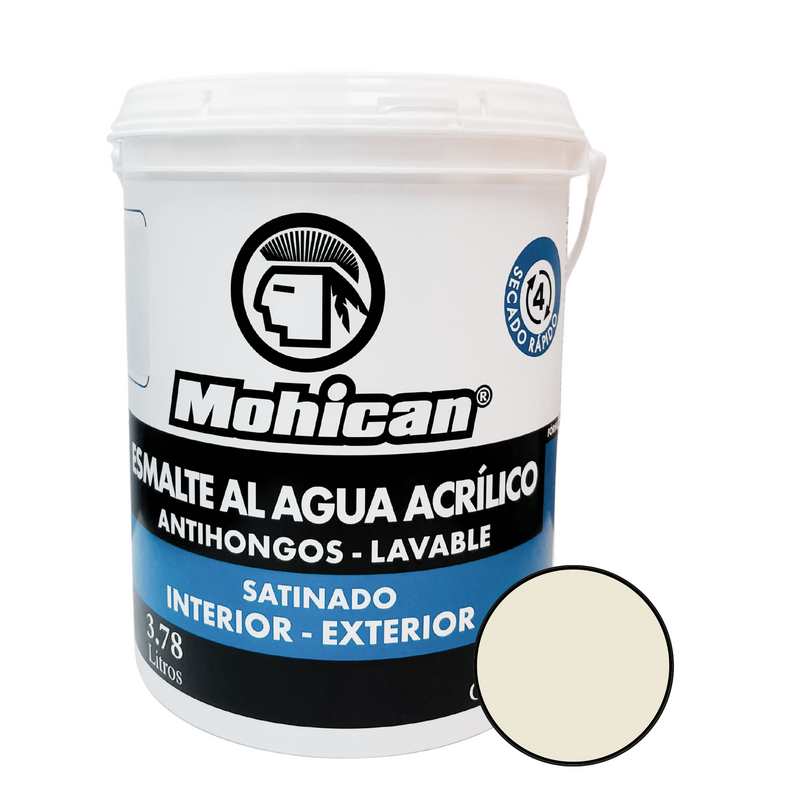ESMALTE AL AGUA ANTIHONGOS SATINADO 1 GALON COLORES