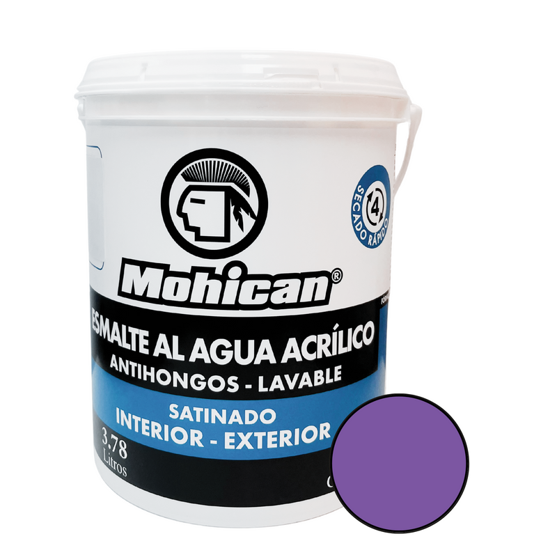 ESMALTE AL AGUA ANTIHONGOS SATINADO 1 GALON COLORES