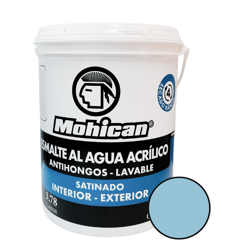 ESMALTE AL AGUA ANTIHONGOS SATINADO 1 GALON COLORES