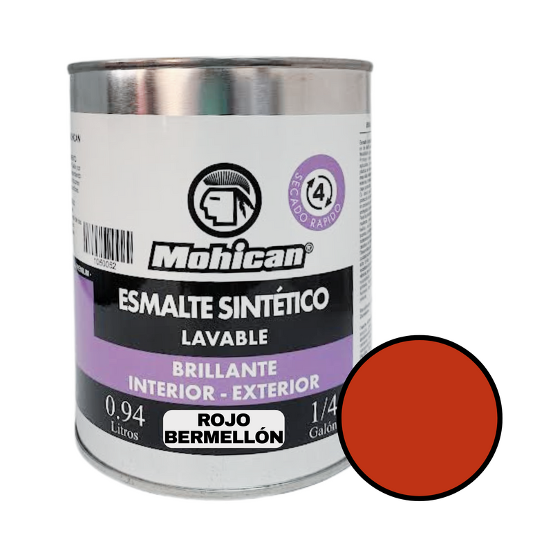 Esmalte Sintetico Brillante 1/4 Gl Mohican