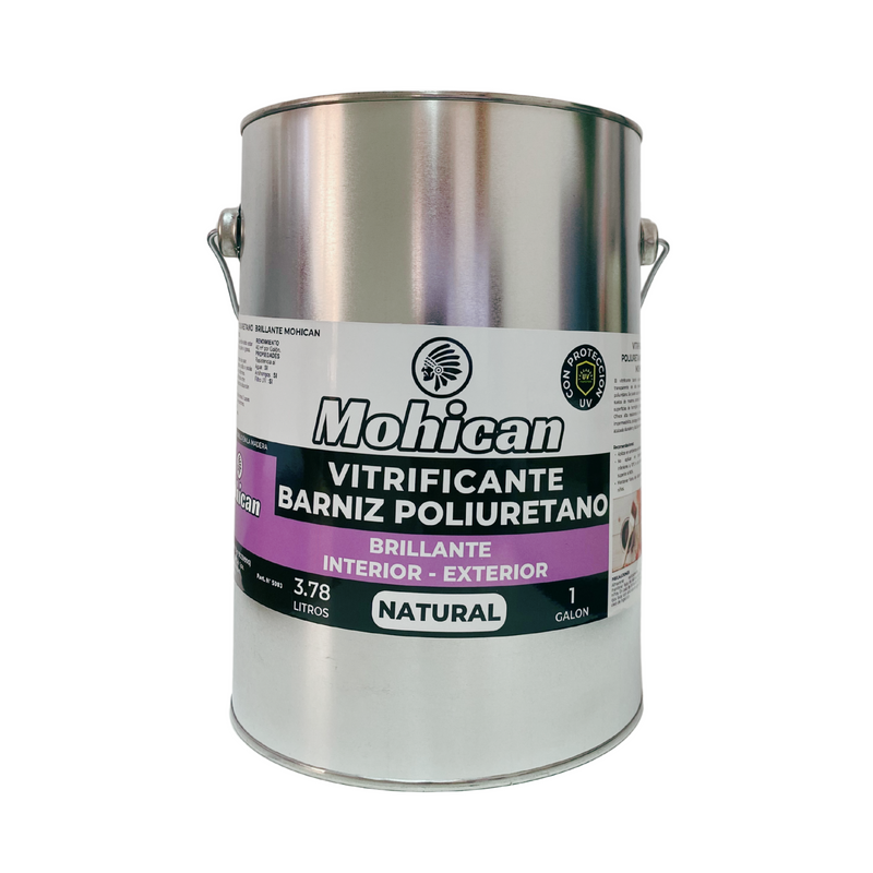 Barniz Poliuretano Brillante Natural 1 Gl Mohican