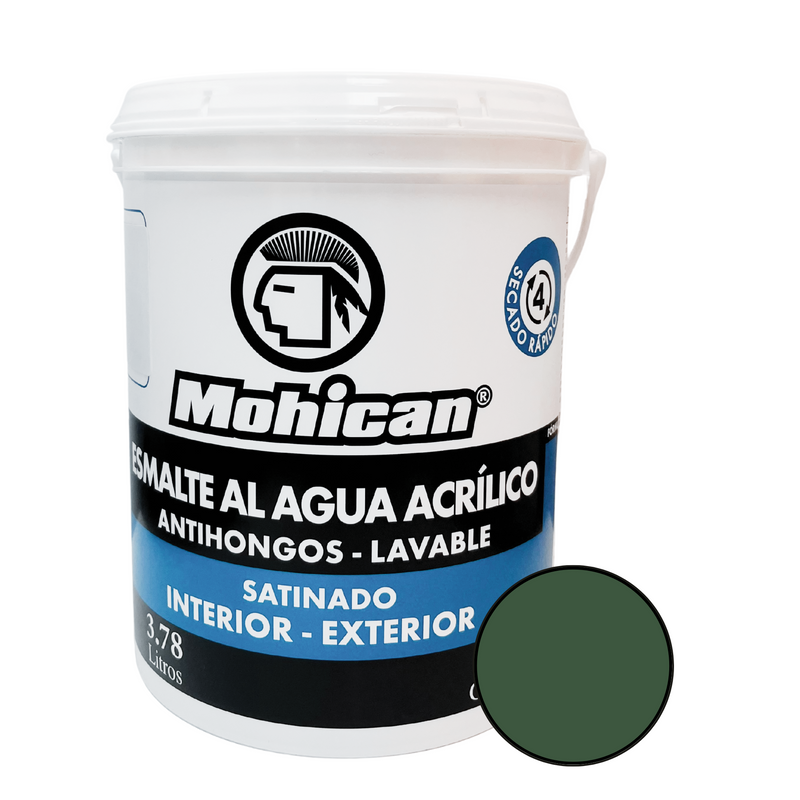 ESMALTE AL AGUA ANTIHONGOS SATINADO 1 GALON COLORES