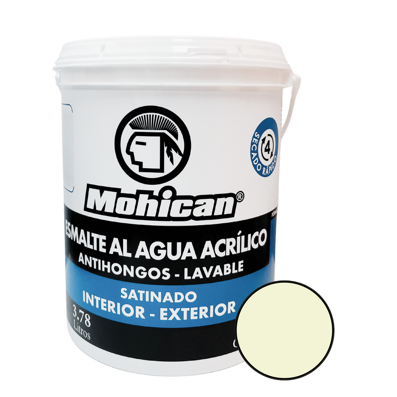 ESMALTE AL AGUA ANTIHONGOS SATINADO 1 GALON COLORES