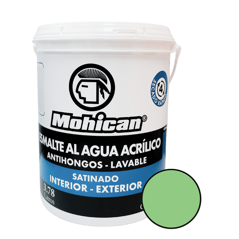 ESMALTE AL AGUA ANTIHONGOS SATINADO 1 GALON COLORES
