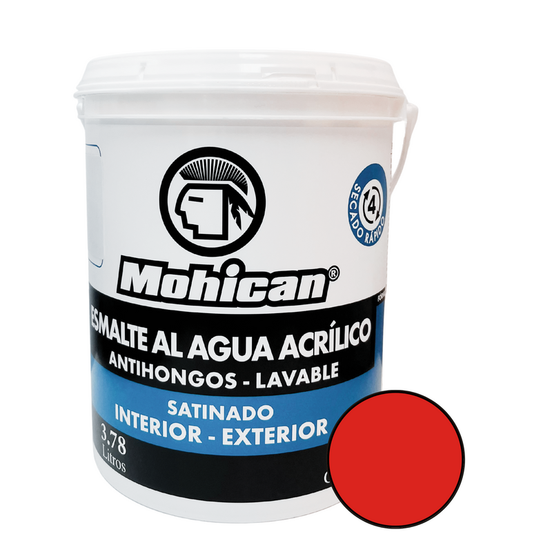 ESMALTE AL AGUA ANTIHONGOS SATINADO 1 GALON COLORES