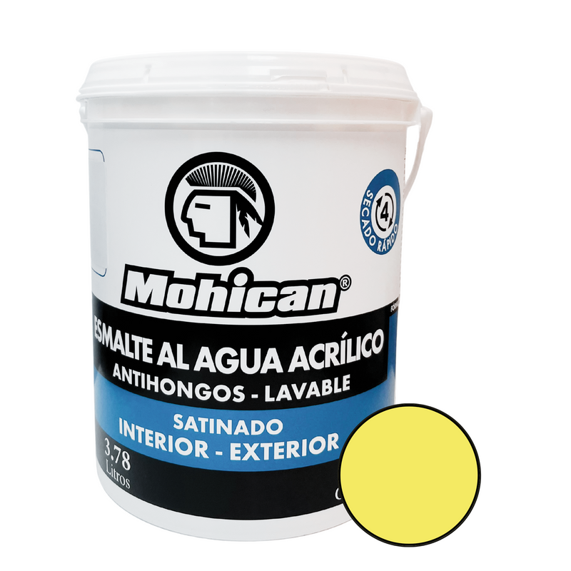 ESMALTE AL AGUA ANTIHONGOS SATINADO 1 GALON COLORES