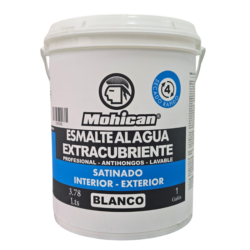 ESMALTE AL AGUA ANTIHONGOS EXTRACUBRIENTE SATIN 1 GAL PROF