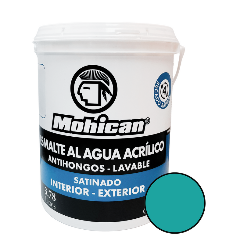ESMALTE AL AGUA ANTIHONGOS SATINADO 1 GALON COLORES