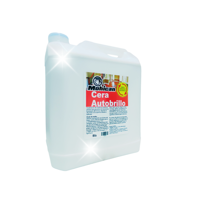 CERA AUTOBRILLO MOHICAN (BRILLO INMEDIATO) BIDÓN 5 LT