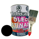 PROMO OLEO SATINADO NEGRO GALÓN + BROCHA MOHICAN 2 1/2''