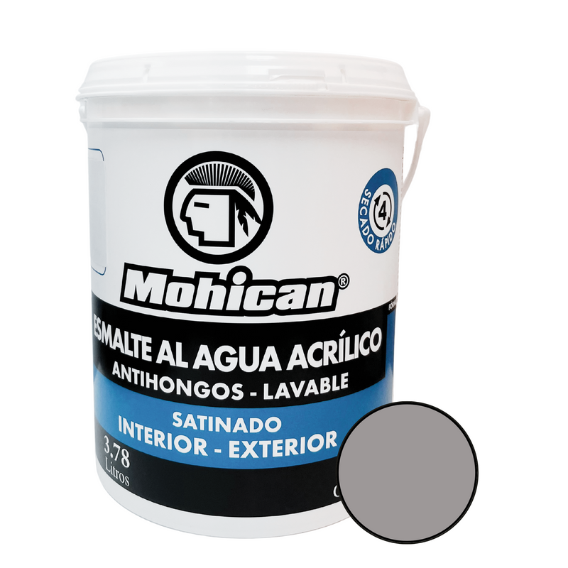 ESMALTE AL AGUA ANTIHONGOS SATINADO 1 GALON COLORES