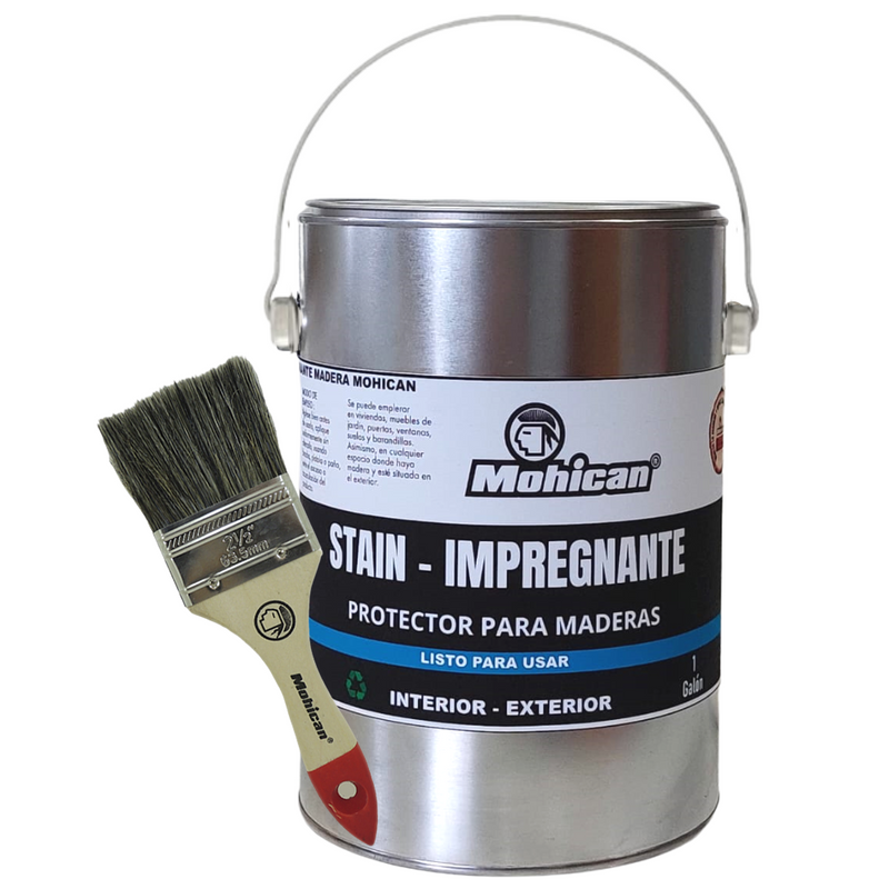IMPREGNANTE STAIN PROTECTOR MADERA 1 GL NAT + BROCHA 2 1/2''