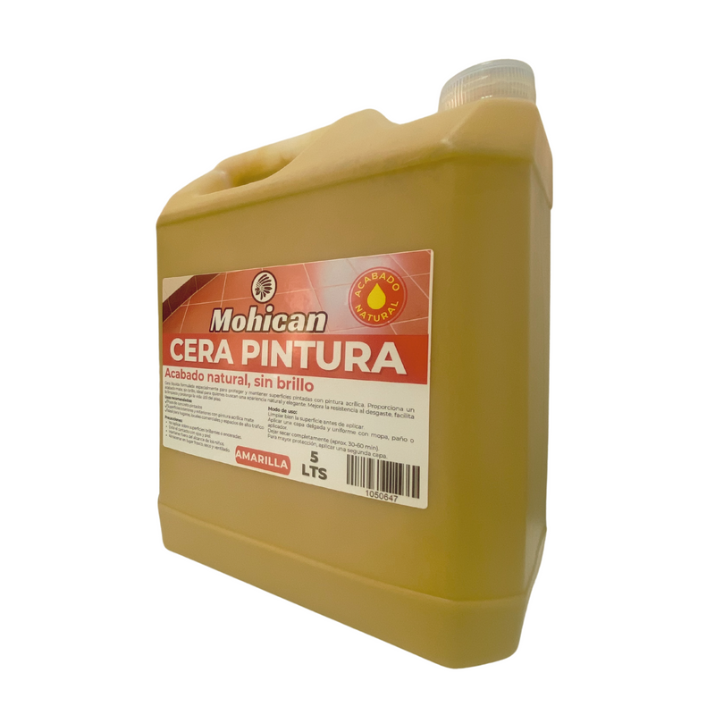 CERA PINTURA BIDÓN 5 LTS MOHICAN AMARILLA