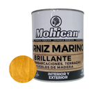BARNIZ MARINO BASE SOLVENTE 1/4 GALÓN CAOBA