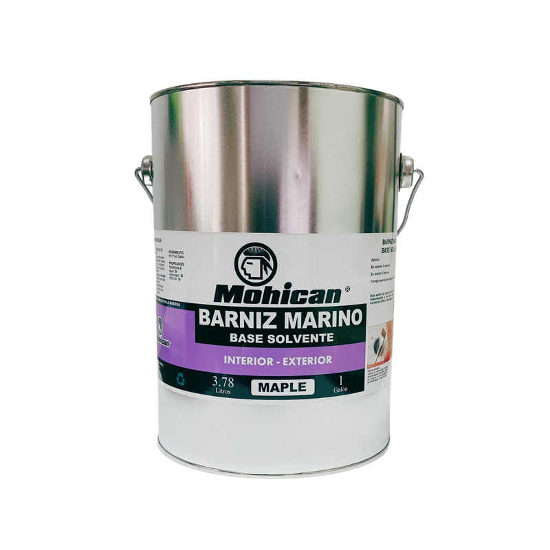 BARNIZ MARINO BASE SOLVENTE 1 GALÓN MAPLE