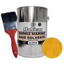 PROMO BARNIZ MARINO BASE SOLVENTE 1GAL ALERCE+BROCHA 2 1/2''