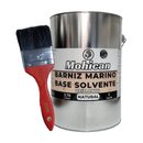 BARNIZ MARINO BASE SOLVENTE 1 GAL NATURAL +BROCHA 2 1/2''