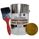 PROMO BARNIZ MARINO BASE SOLVENTE 1GAL NOGAL +BROCHA 2 1/2''