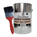 PROMO BARNIZ MARINO BASE SOLVENTE 1GAL MAPLE +BROCHA 2 1/2''