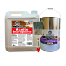 ACEITE IMPREGNANTE 5L + VITRIFICANTE BARNIZ 1 GALÓN + BROCHA
