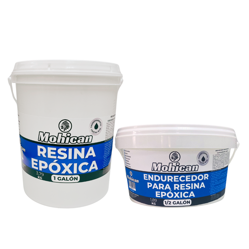 PROMO KIT RESINA EPÓXICA CRISTAL 1 GAL + ENDURECEDOR 1/2 GAL