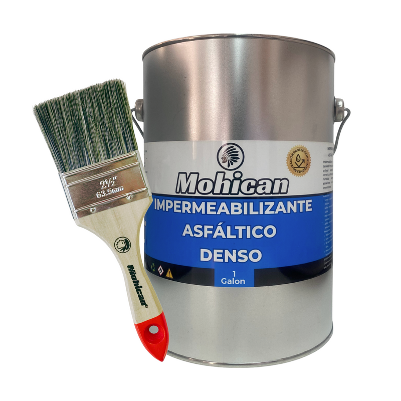 PROMO IMPERM ASFÁLTICO DENSO 1 GALON + BROCHA 2 1/2''