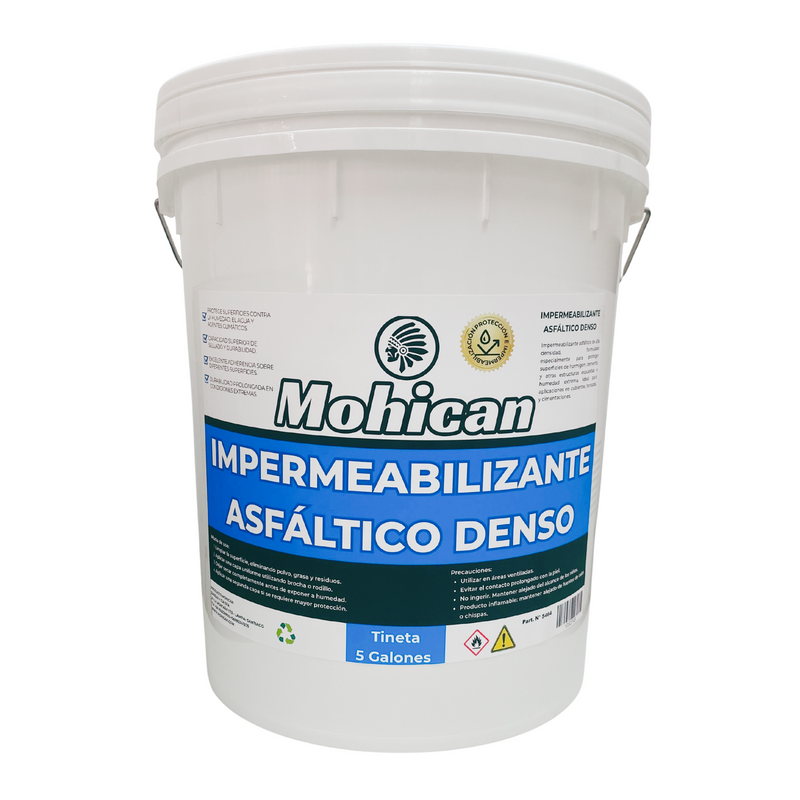 IMPERMEABILIZANTE ASFÁLTICO DENSO TINETA 5 GALONES MOHICAN