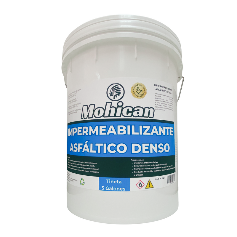 IMPERMEABILIZANTE ASFÁLTICO DENSO TINETA 5 GALONES MOHICAN