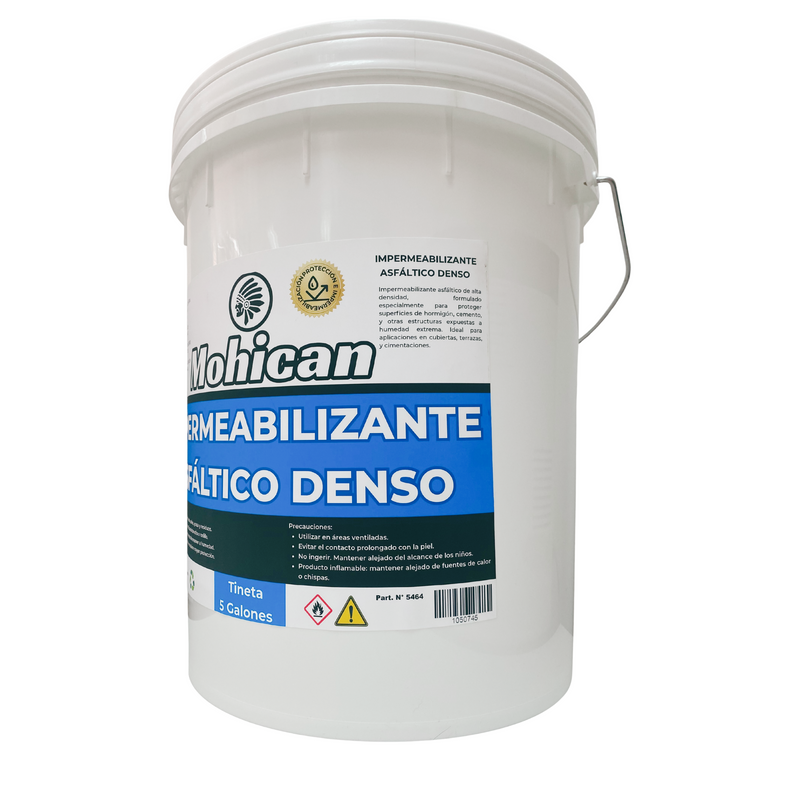 IMPERMEABILIZANTE ASFÁLTICO DENSO TINETA 5 GALONES MOHICAN