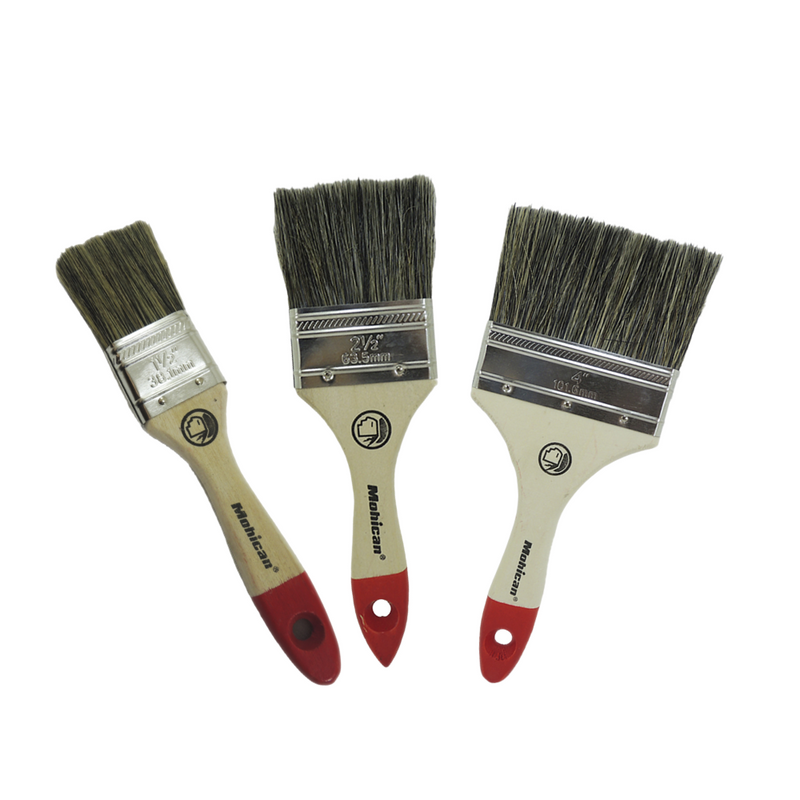 PROMOCIÓN 3 BROCHAS CERDA NATURAL 1 1/2'' +  2 1/2'' + 4''