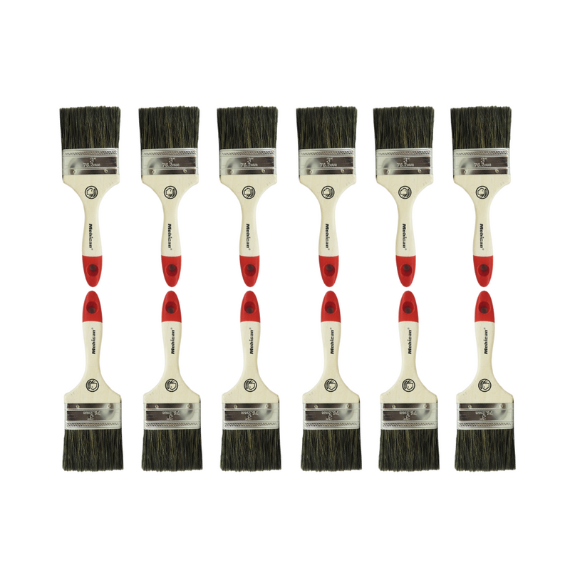 PROMOCIÓN PACK 12 X BROCHA CERDA NATURAL 3'' X 5/8'' MOHICAN