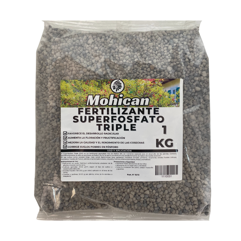 FERTILIZANTE SUPERFOSFATO TRIPLE MOHICAN BOLSA 1 KG
