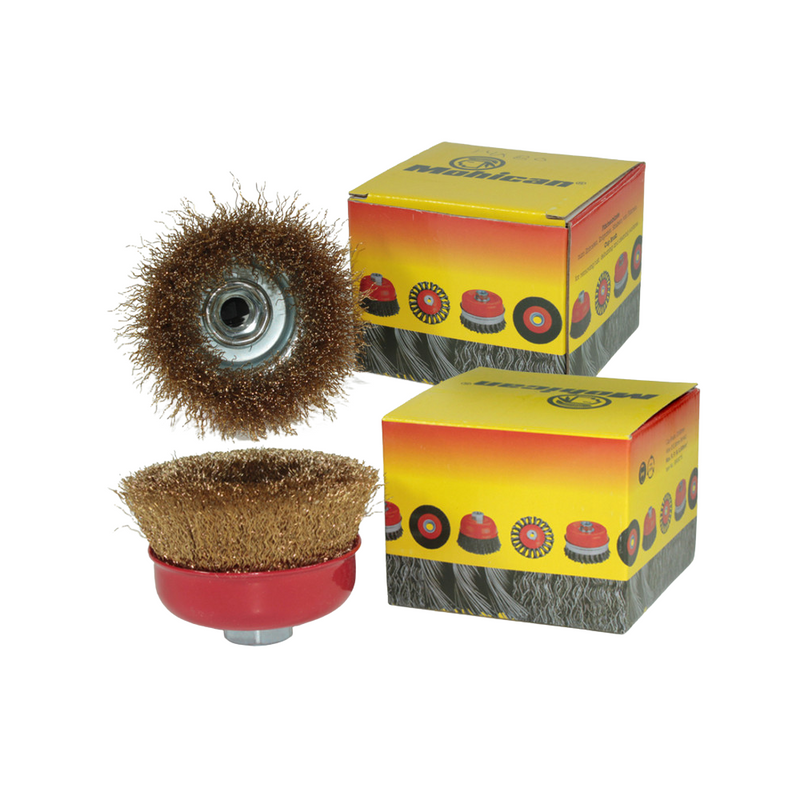 Grata Conica M14 X  80 Mm Bronce Ondulado Mohican