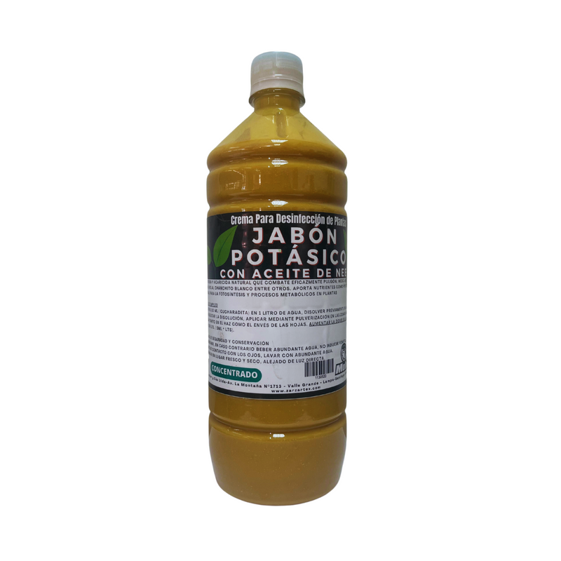 JABÓN POTÁSICO ACEITE DE NEEM CONCENTRADO 1 LTS (200 LTS)