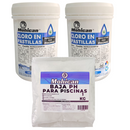 PROMO 1 BAJA PH PISCINAS 1KG + 2 CLORO TRIPLE ACCIÓN 1KG