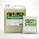 PROMO JABÓN POTÁSICO ACEITE NEEM 5LTS + FERTI CACTUS  1KG
