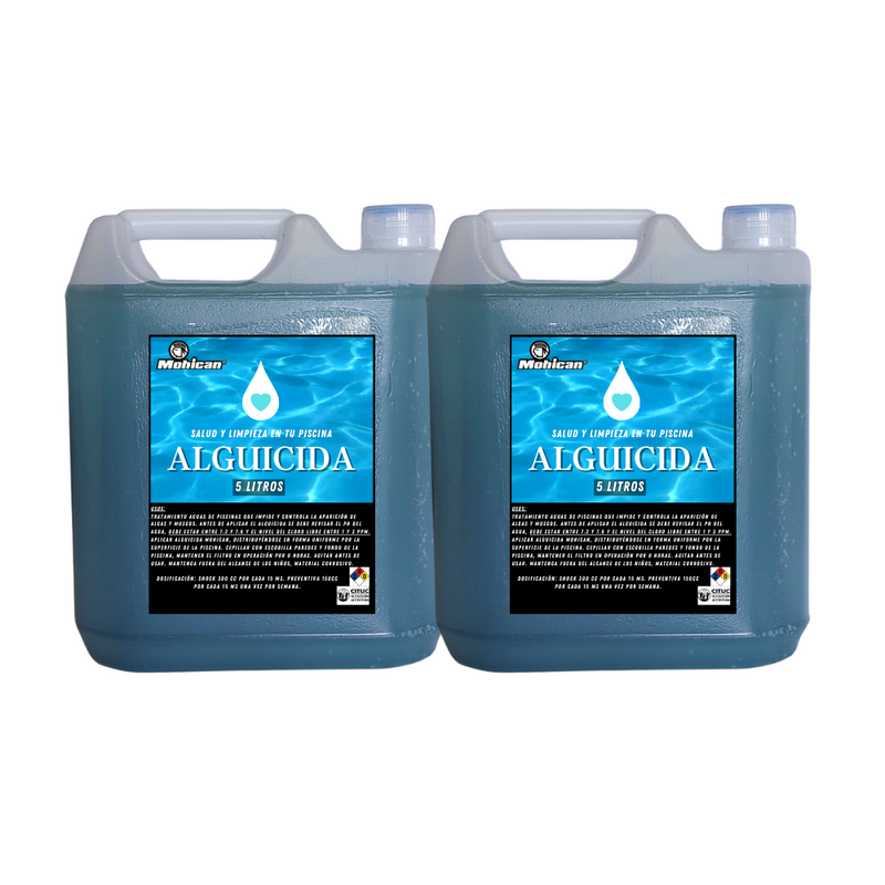 PROMOCIÓN 2 X ALGUICIDA PARA PISCINAS BIDON 5 LTS MOHICAN