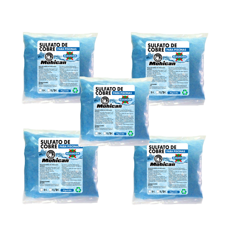 PROMO 5 ALGUICIDA PISCINAS (SULFATO DE COBRE) BOLSA 1 KG