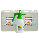 PROMO 2 ELIMINA OLORES ORINA Y HECES LAVANDA 5LT + FUMIG 2L