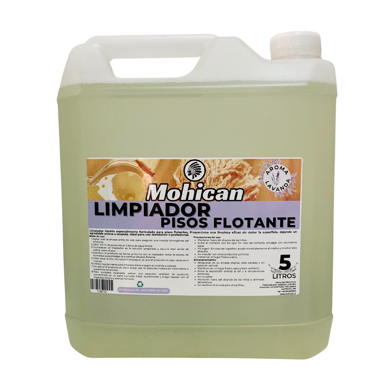 LIMPIADOR PISO FLOTANTE 5 LTS MOHICAN