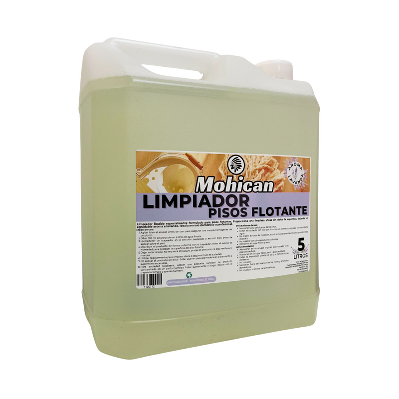 LIMPIADOR PISO FLOTANTE 5 LTS MOHICAN