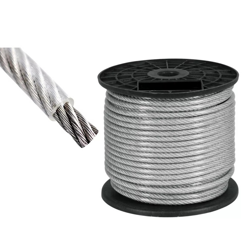 Cable De Acero Galv. Revest Plast 1x7 5 Mm X 100 Mt