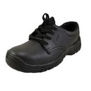 ZAPATO CUERO PUNTA DE ACERO, ANTICLAVO NEGRO