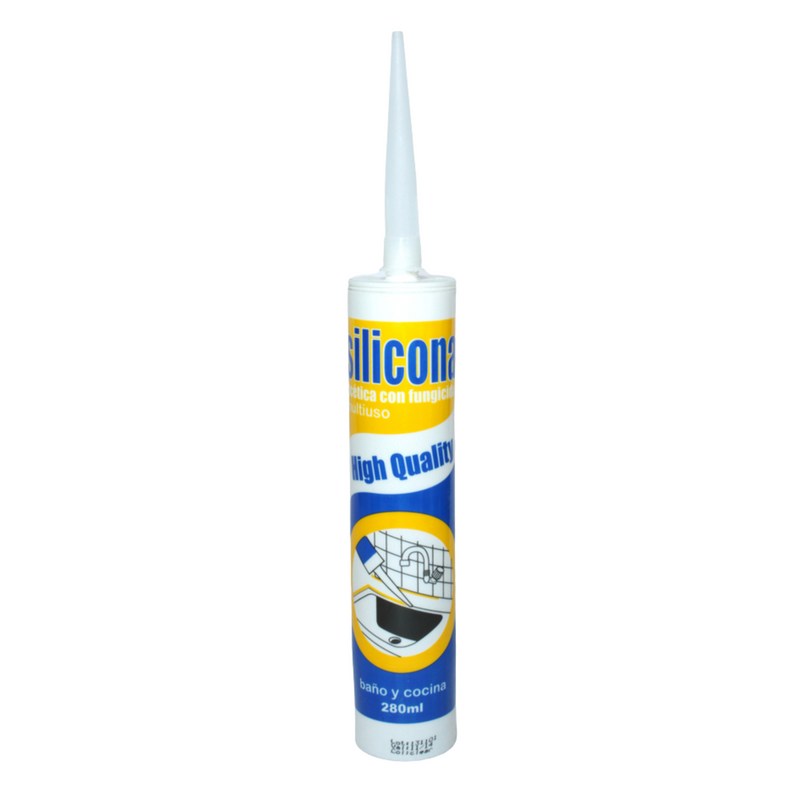 Silicona Acetica Transparente C/fung. 280 Ml
